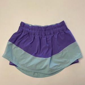 Lululemon athletica skirt size 8 - rare purple and turquoise